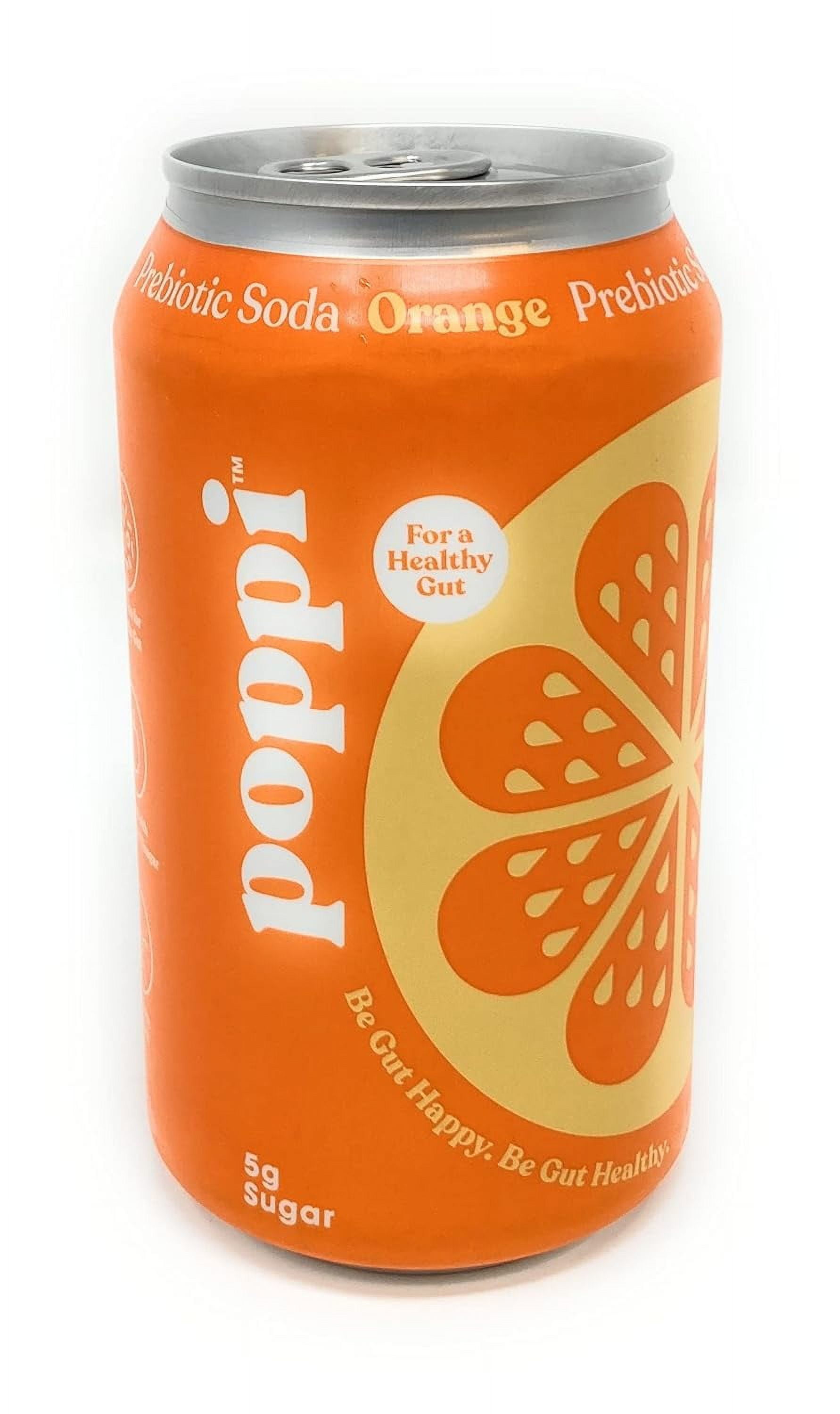 Orange Prebiotic Soda, 12 Fl Oz (Pack of 12)