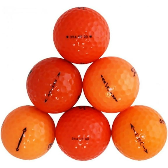 Orange Premium Mix Golf Balls, Mint, 5a, AAAAA Quality, 24 Pack, Orange