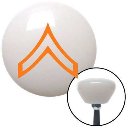 Orange Private White Retro Shift Knob with M16 x 1.5 Insert Shifter Auto Manual