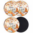 thumbnail image 1 of Orange Pumpkin Gnomes Fall Coasters Set of 4, Absorbent Coasters for Drinks, Branches Leaves Thanksgiving Botanical Coaster for Desk Coffee Table Protection, Home Decor House Warming Gifts 4", 1 of 8
