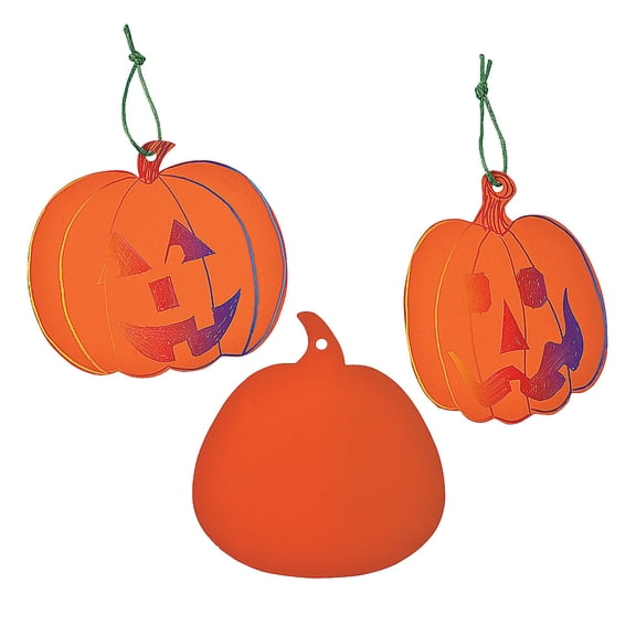 Orange Pumpkin Magic Scratch - Craft Supplies - 24 Pieces