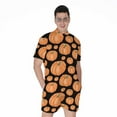 thumbnail image 1 of Orange Pumpkin Pattern Short Sleeve Men'S Rompers Casual Summer Jumpsuits Outfit, 1 of 4