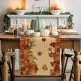 thumbnail image 1 of Orange Pumpkin Table Runner, Autumn Thanksgiving Kitchen Dining Table Decoration for Home Party Decor 13x90 Inches, 1 of 9
