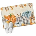 thumbnail image 1 of Orange Pumpkins Fall 2'x3' Washable Rug, Thanksgiving Maple Leaf Rustic Non-Slip Soft Doormat Area Rugs for Entrance Bathroom Bedsides, Carpet for Kitchen Bedroom, Entryway Floor Mat, 1 of 9