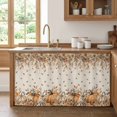 thumbnail image 1 of Orange Pumpkins Fall Cabinet Curtain 28"Wx51"L,Dustproof Storage Cabinet Curtain with Self Adhesive Tape,Thanksgiving Leaves Floral Rustic Tall Pantry Cover Drape for Kitchen,Utility Closet, 1 of 9