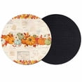 thumbnail image 1 of Orange Pumpkins Fall Coasters Set of 2, Absorbent Coasters for Drinks, Thanksgiving Maple Leaves Farmhouse Coaster for Desk Coffee Table Protection, Home Decor House Warming Gifts 4", 1 of 8