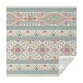 thumbnail image 1 of Orange and Purple Diamond Shaped Geometric Boho Pattern Square Tablecloth,Waterproof Square Table Cover,Wipeable Spillproof Washable Table Cover for Home Kitchen Party Decor 52"x52"(132x132cm), 1 of 6