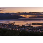 Orange & Purple Pre-Dawn Light Over Ushuaia - Ushuaia Antarctica Poster Print by Nick Dale, 38 x 24 - Large