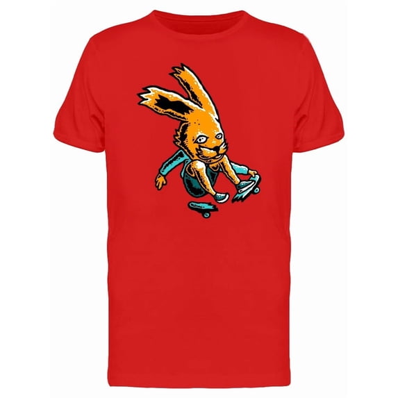 Orange Rabbit Broken Skateboard Tee Men's -Image by Shutterstock