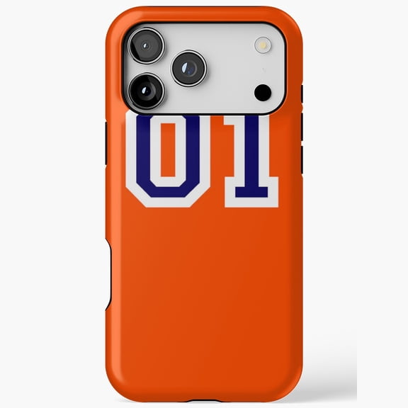 Orange Racing Car 01 Design Pattern iPhone Case 17 16 15 14 13 12 11 Pro Max