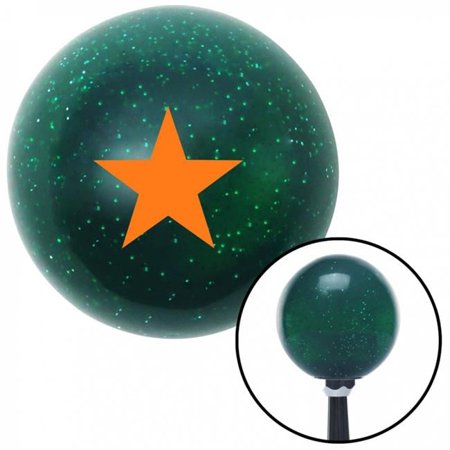 Orange Rear Admiral Lower Half Green Metal Flake Shift Knob with M16 x 1.5 Insert Brody