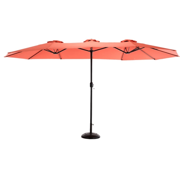 Orange Rectangular 14.8 Ft - Simple Crank Operation - Outdoor Summer Use / Effortless to Open