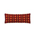 thumbnail image 1 of Orange Red Boho Body Pillow Cover 20 x 54 Inch Decorative Pillow Cover Vintage Geometric Ethnic Tribe Lumbar Pillowcase Seasonal Rectangle Cushion Case for Couch Sofa Bed Living Room, 1 of 9