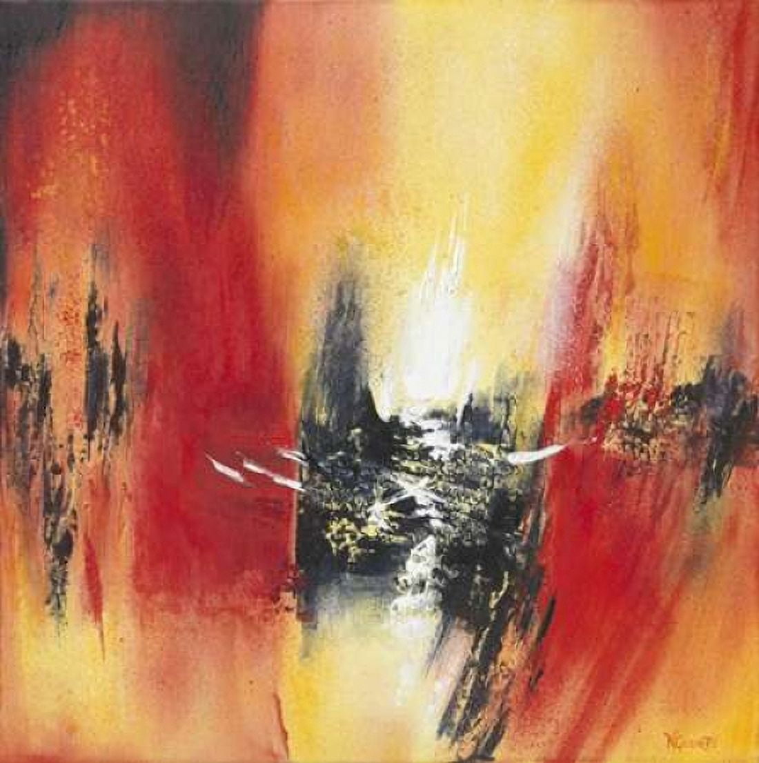 Orange Red I Canvas Art - Nelly Geurts (24 x 24)