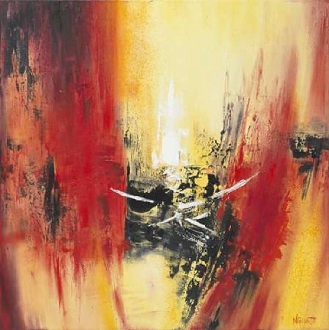 Orange Red II Canvas Art - Nelly Geurts (24 x 24)