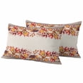 thumbnail image 1 of Orange Red Leaves Fall Outdoor Pillow Covers 20"x12" Set of 2,Waterproof Throw Pillow Covers for Patio Furniture,Autumn Botanical Thanksgiving Decorative Cushion Pillowcases for Garden Couch Sofa, 1 of 9
