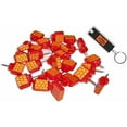 thumbnail image 1 of Orange Reflective Wing Tacks (Pack of 50) Trail Tacks, Glow Tacks, Hiking Markers, Trail Marking Tacks, Mark Trail Reflective Thumb Tacks for Hunting, Orange Tacks with Included LED Keychain Light, 1 of 6