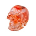 thumbnail image 1 of Orange Resin Skull Decor 0.8in - Crystal Gravel Halloween Craft Ornament for Tabletop, Pumpkin & Cupcake Displays, 1 of 6