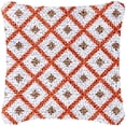 thumbnail image 1 of Orange Rhombus Patterns Latch Hook Kits Pillow DIY Rug Crochet Hook Cushion Making Kits Printed Pattern Canvas Crochet Needlework Hooking Pillow Cover Easy to Starter DIY Kits 43x43cm, 1 of 7