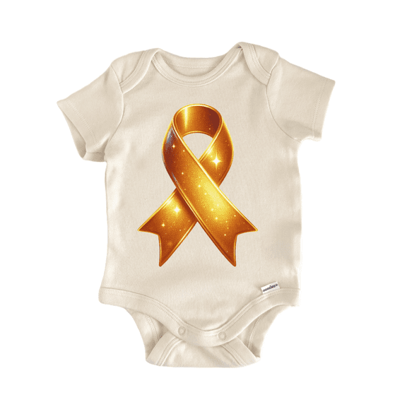 Orange Ribbon Awareness Newborn Baby Bodysuit