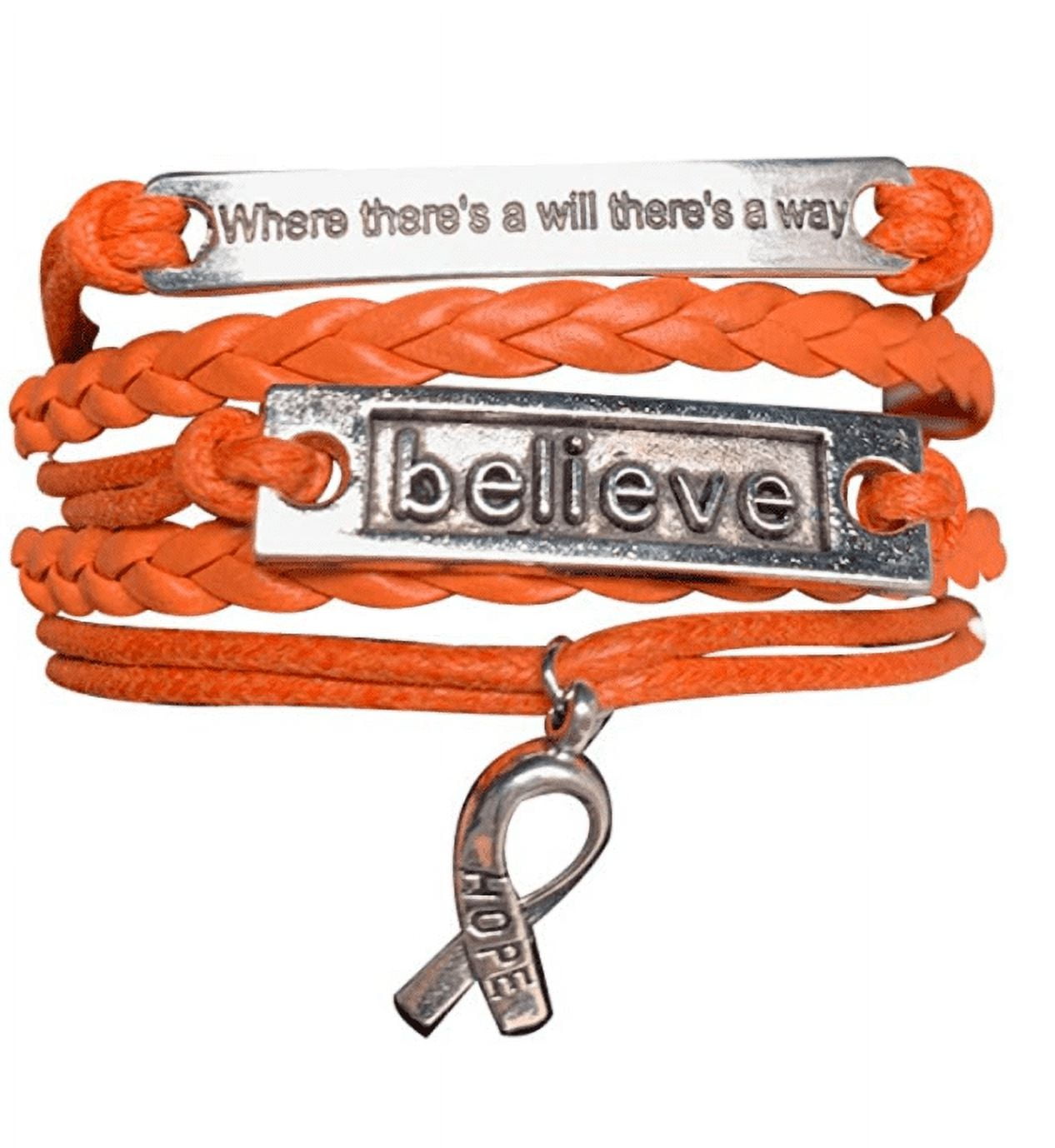 Amazon.com: 10 Adult Leukemia Awareness Orange Silicone Bracelets - Adult  Size Show Your Support 10 Bracelets - Made of 100% food grade silicone