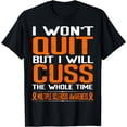thumbnail image 1 of Orange Ribbon Cuss Not Quit Multiple Sclerosis Awareness T-Shirt, 1 of 3
