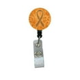 thumbnail image 1 of Orange Ribbon Leukemia Awareness Retractable Badge Reel, 1 of 1