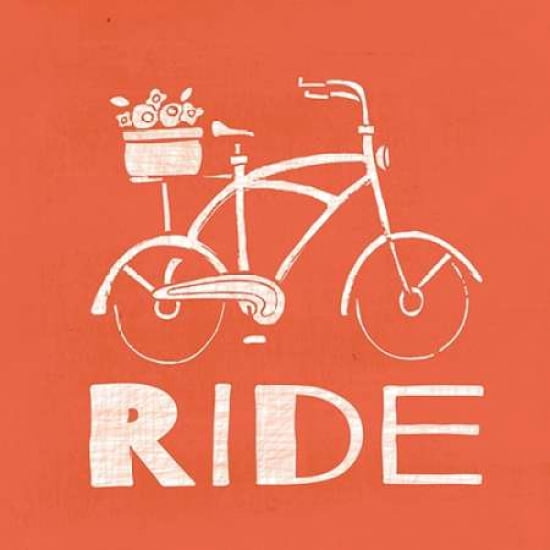 Orange Ride Canvas Art - Shanni Welsh (24 x 24)