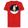 thumbnail image 1 of Orange Rocket At Night Tee Men's -Image by Shutterstock, 1 of 1