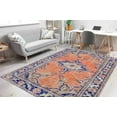 thumbnail image 1 of Orange Rug, Medallion Rug, Ethnic Pattern Rug, Luxury Rug, Turkish Rug, Popular Rug, Entry Rug, Runner Rug, Non-Slip Carpet, Living Room Rug, 2.6'x9.2' - 80x280 cm, 1 of 8