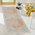 thumbnail image 1 of Orange Rugs, Medallion Rugs, Ethnic Pattern Rug, Chenille Printed Design Rugs, Turkish Rug, Car Mat, Machine Washable Rug, Luxury Rug, Runner Rug, 3.9'x5.9' - 120x180 cm, 1 of 8