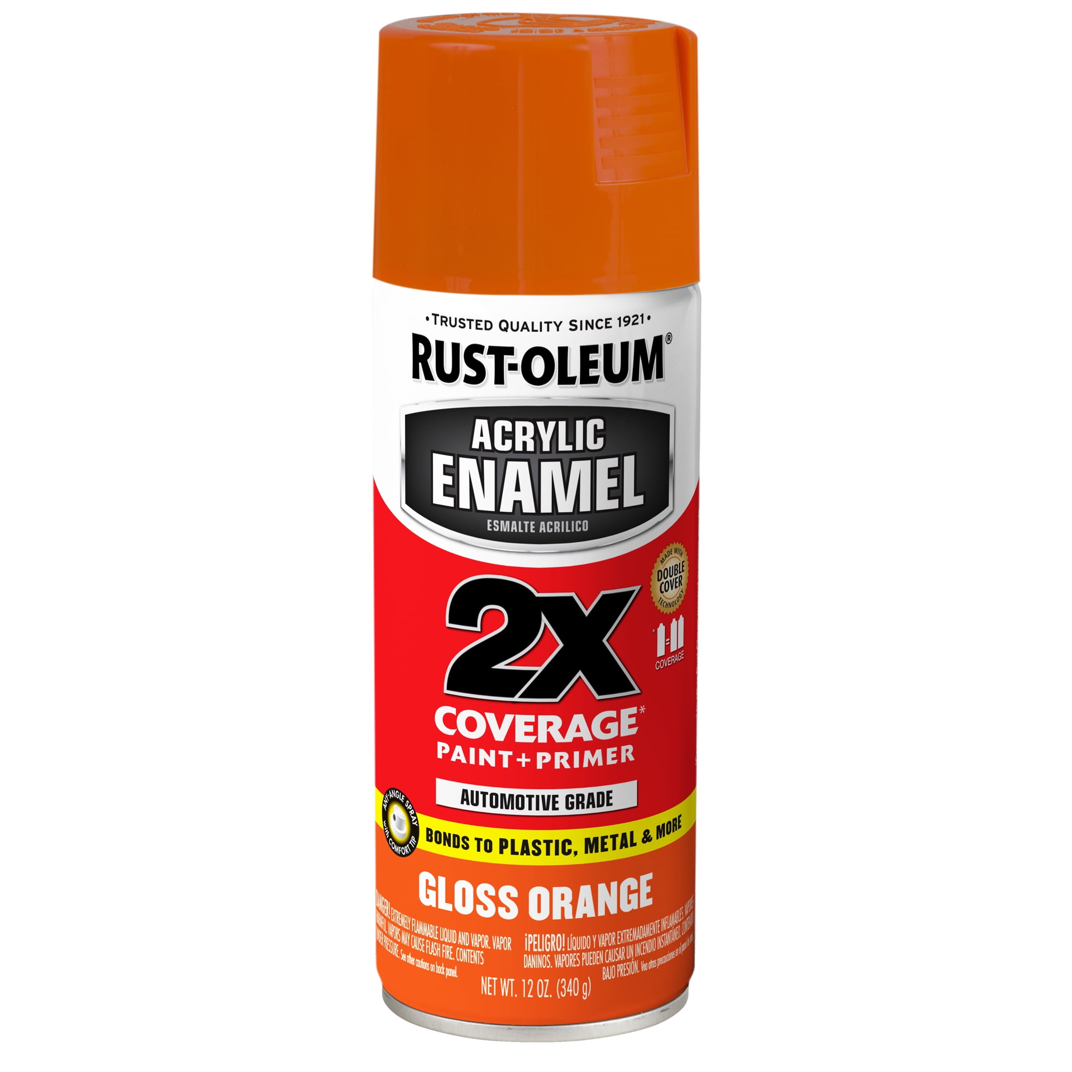 Orange Rust Oleum Automotive Gloss Acrylic Enamel 2X Spray Paint 271921 12 oz 6 Pack Walmart