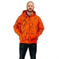 thumbnail image 1 of Orange Safety Full Zip High Visibility Thick Fleece Hooded Sweatshirt Hunting Jacket, 3X, Orange Camo, 1 of 9