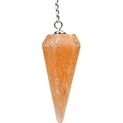 Orange Selenite Crystal Pendulum Divination