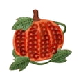 thumbnail image 1 of Orange Sequin Pumpkin - Iron on Applique/Embroidered Patch, 1 of 1