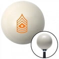 thumbnail image 1 of Orange Sergeant Major Ivory Shift Knob with M16 x 1.5 Insert Shifter Auto Manual, 1 of 1