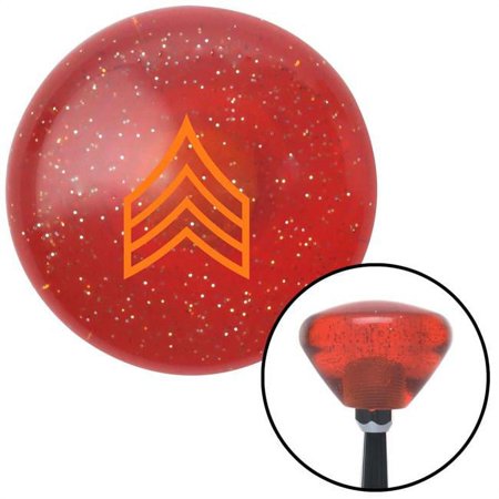 Orange Sergeant Orange Retro Metal Flake Shift Knob with M16 x 1.5 Insert Shifter