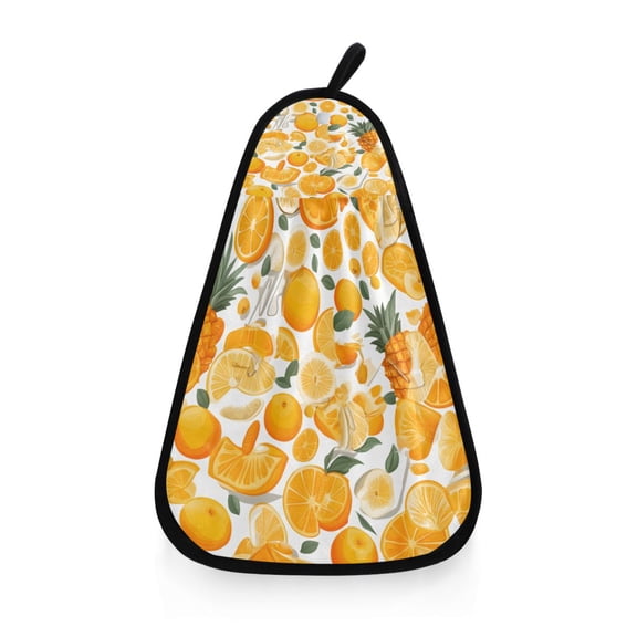 Orange Series Fruits Hanging Towel Hand Towel 16.53x12.20in Quick-Drying for Kitchen and Bathroom Use