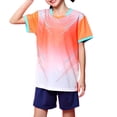 thumbnail image 1 of Orange Sets for Kids Girl Boy Summer Fall Sport Athletic Match Running Straight Leg Shorts Sets Child 2026 Clothing Fashion S, 1 of 4
