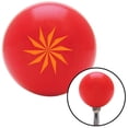 thumbnail image 1 of Orange Sharp Spinning Fan Blades Red Shift Knob with M16 x 1.5 Insert Shifter Auto, 1 of 1