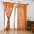 thumbnail image 1 of Orange Sheer Curtains 84 inches Long 1 Panels, Light Filtering Soft Window Treatment Voile Drapes for Living Room Bedroom, Each 42Wx84L,1 PCS, 1 of 2
