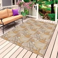 thumbnail image 1 of Orange Shell Coastal Outdoor Rug 4x6 Ft, Non Slip Washable Area Rug, Vintage Ocean Starfish Seaside Patio Rugs Carpet Runner, Large Floor Mat for Indoor/Outdoor Deck Porch Camping, 1 of 8