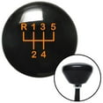 thumbnail image 1 of Orange Shift Pattern 18n Black Retro Shift Knob with M16 x 1.5 Insert Shifter Auto Brody, 1 of 1