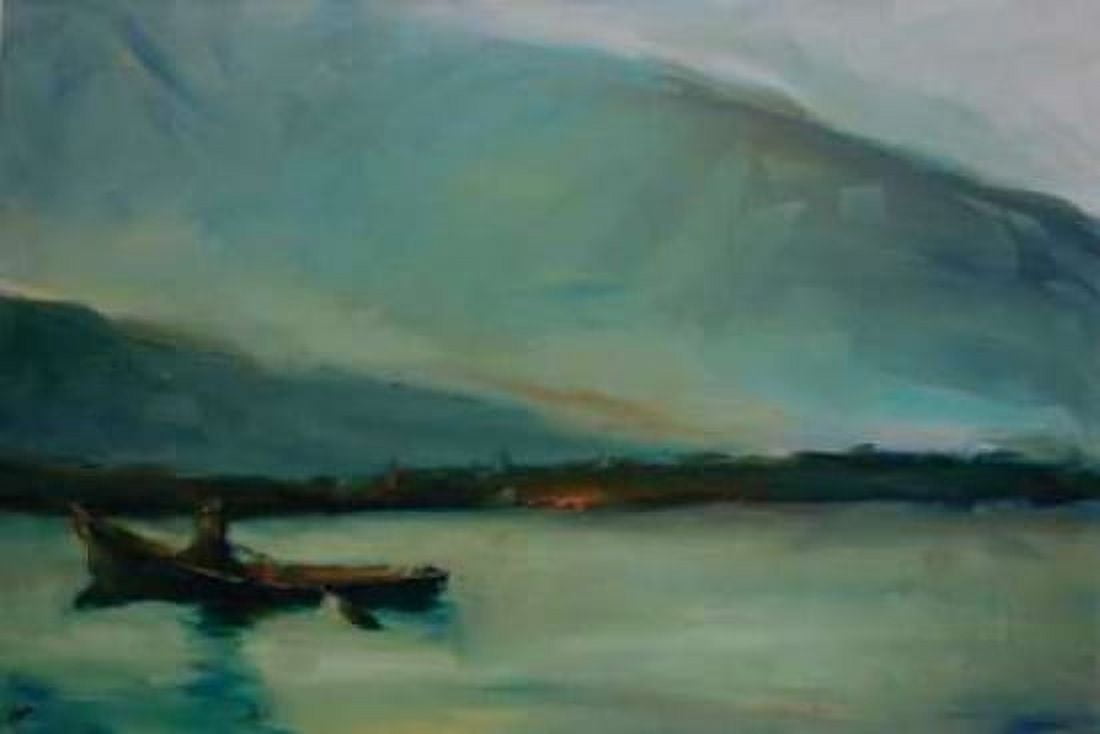 Orange Shore Canvas Art - Kate Hoffman (12 x 18)