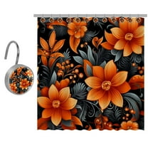 Orange Shower Curtain for Bathroom
