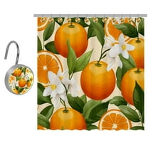 Orange Shower Curtain for Bathroom