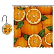 Orange Shower Curtain for Bathroom