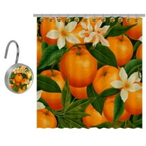 Orange Shower Curtain for Bathroom