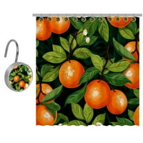 Orange Shower Curtain for Bathroom