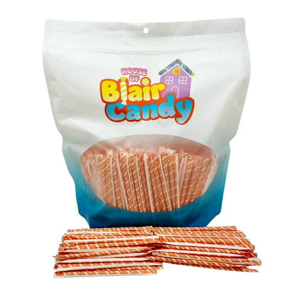 Orange Silly Stix (600 ct.) - Sour Powdered Candy Straws - Fruity Orange Powdered Candy